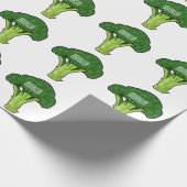 ブロッコリー漫画イラストレーション ラッピングペーパー (角)