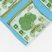 ブロッコリー種子による野菜の栽培 フリースブランケット (角)