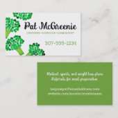 ブロッコリー野菜ヘルシーダイニングガーデニングバス… 名刺 (正面/裏面)