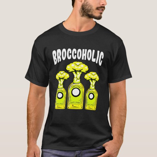 ブロッコリー野菜好きベジタリアン植物性ダ Tシャツ (正面)