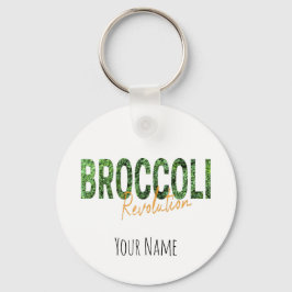 ブロッコリー革命ビーガン野菜とベジタリアン キーホルダー