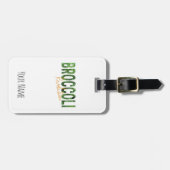 ブロッコリー革命ビーガン野菜とベジタリアン ラゲッジタグ (正面横)