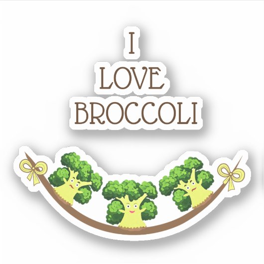 ブロッコリー3 シール (正面)