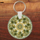 ブロッコリー – フラクタルアート キーホルダー (正面)