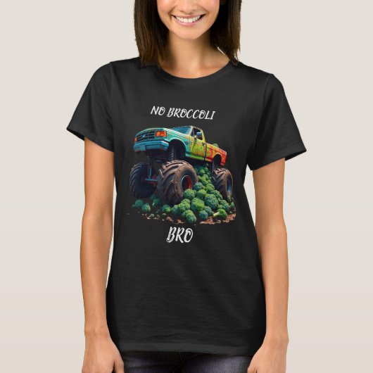 ブロッコリー・ブロモンスタートラックなし Tシャツ (正面)