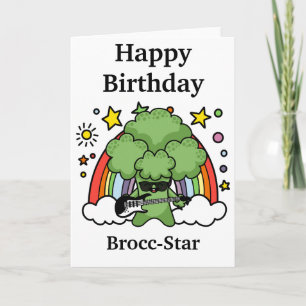 ブロッコリー ロックスターの誕生日 カード