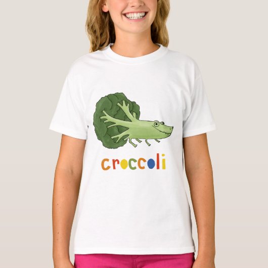 ブロッコリー ワニ Tシャツ (正面)