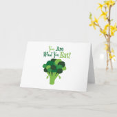 ブロッコリ カード (黄色い花)