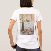 ブロッサムカフェ前面/背面 Tシャツ (裏面)