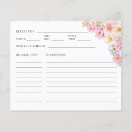 ブロッサムカラフルフローラブライダルシャワーレシピ