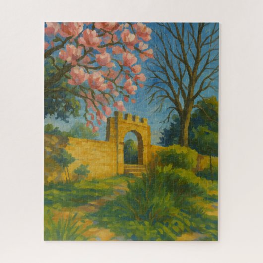 ブロッサムゲート – エンチャントガーデン絵を描ズ ジグソーパズル (縦)