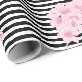 ブロッサムストライプラッピング紙 ラッピングペーパー (ロールコーナー)