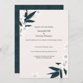 ブロッサムスプリグ結婚式招待状 招待状 (正面/裏面)