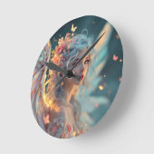 ブロッサムセラフ – エンジェルオブエンジェル春グレイス ラウンド壁時計 (傾斜)