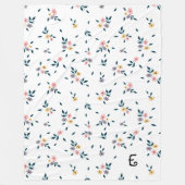 ブロッサムチャームモノグラム フリースブランケット (正面)