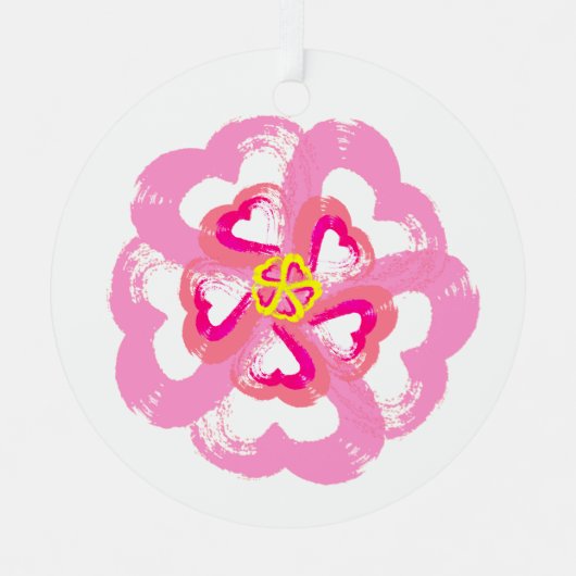 ブロッサムハートメタルオーナメント メタルオーナメント (正面)