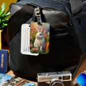 ブロッサムバニーとニンジンのパッチラゲッジタグ ラゲッジタグ