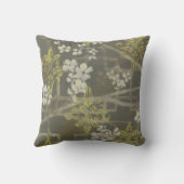 ブロッサムパターン（の模様が）あるブランチI クッション (裏面)