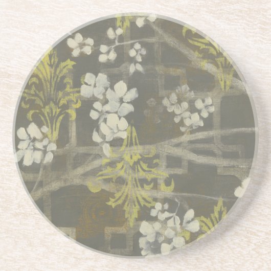 ブロッサムパターン(の模様が)あるブランチI コースター (正面)