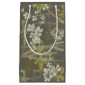 ブロッサムパターン（の模様が）あるブランチI スモールペーパーバッグ (正面)