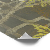 ブロッサムパターン(の模様が)あるブランチI ポスター (角)