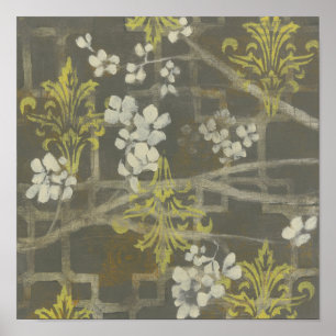 ブロッサムパターン（の模様が）あるブランチI ポスター