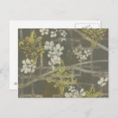 ブロッサムパターン(の模様が)あるブランチI ポストカード (正面/裏面)