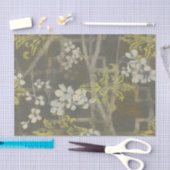 ブロッサムパターン（の模様が）あるブランチI 薄葉紙 (クラフト)