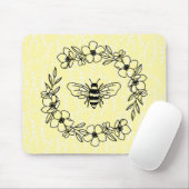 ブロッサムビーリースイエローフローラマウスパッド マウスパッド (マウス)