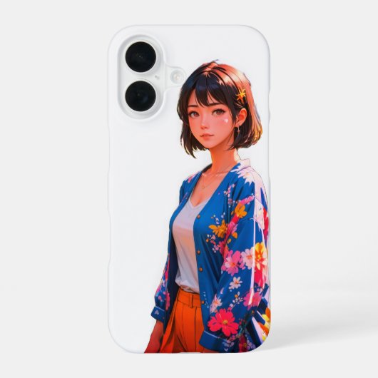 ブロッサムブルーiPhone 16ケース iPhone 16ケース (裏面)
