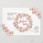 ブロッサムリース招待状 招待状 (正面/裏面)