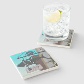 ブロッサムレストランチャールストンSC. ストーンコースター (横)