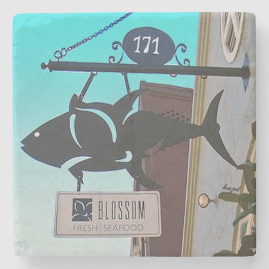 ブロッサムレストランチャールストンSC. ストーンコースター (正面)