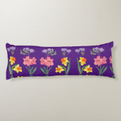 ブロッサム心地よい:フローラデザイン抱き枕 ボディピロー (裏面)