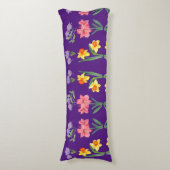 ブロッサム心地よい:フローラデザイン抱き枕 ボディピロー (正面縦)