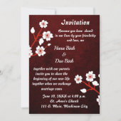 ブロッサム日本の結婚式招待状 招待状 (正面)