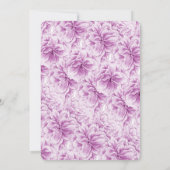 ブロッサム春パープルデュスク夕べ披露宴 招待状 (裏面)