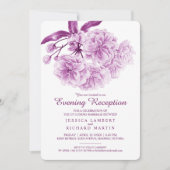 ブロッサム春パープルデュスク夕べ披露宴 招待状 (正面)
