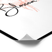 ブロッサム春フラワーフローラ開花フローラアート ポスター (角)