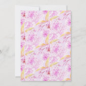 ブロッサム春ライトパープル夕べ披露宴 招待状 (裏面)