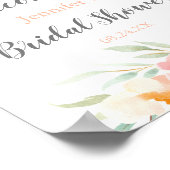 ブロッサム素朴ブライダルシャワーへようこそ ポスター (角)