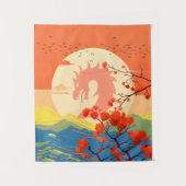 ブロッサム自然マウンテンドラゴン タペストリー (正面)