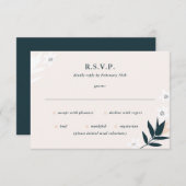ブロッサム スプリグ RSVP カード (正面/裏面)