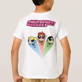 ブロッサム、バブル、バターカップ： Tシャツを展開 Tシャツ (裏面)