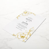 ブロッサム フローラル ウェディング デザイン 招待状 (回転した状態)