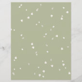 ブロッサム フローラル スクリプト ウェディング スケジュール タイムライン (裏面)