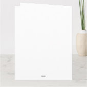 ブロッシュヒビスクスの庭園ウェディング サンキューカード (裏面)