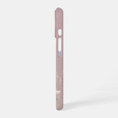 ブロッシュピンクのボヘミアン調水彩野の花 iPhone 16ケース (左側面)