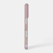 ブロッシュピンクのボヘミアン調水彩野の花 iPhone 16ケース (右側面)