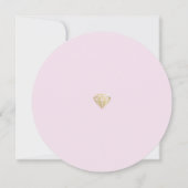 ブロッシュピンクダイヤモンド結婚式の保存日カード セーブザデート (裏面)